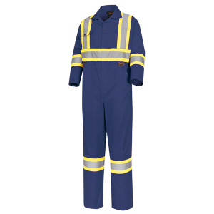 5516 - PIONEER SAFETY POLY/COTTON COVERALL - NAVY