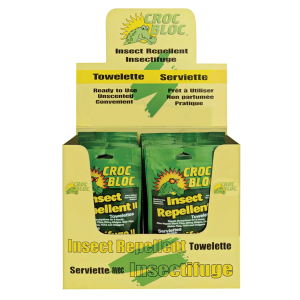 1240500 - Croc Bloc 6-hr Insect Repellent - 30% DEET - Towelette