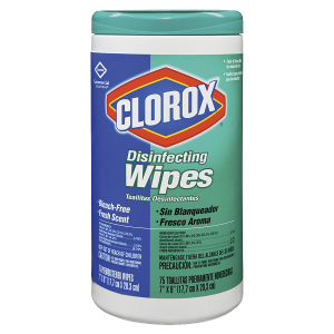 CLOROX DISENFECTANT WIPES - 75 WIPES
